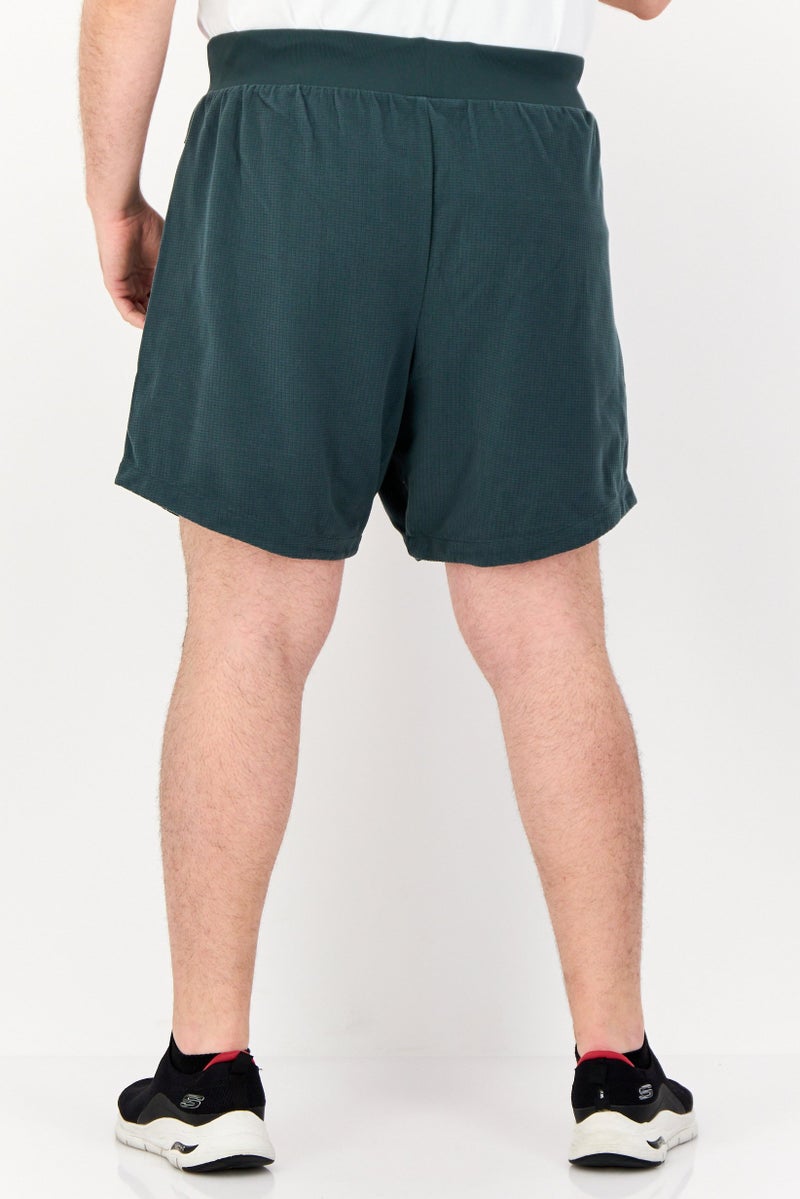 Adidas شورتات كرة السلة الرياضية للرجال، أخضر داكن - Image 2